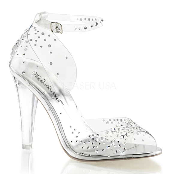 lucite high heel shoes